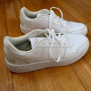 White adidas sneakers